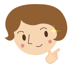 Short bob haircuts woman sticker #2581416