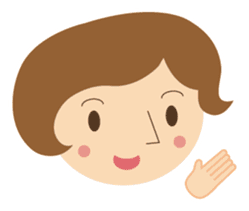 Short bob haircuts woman sticker #2581418