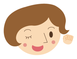 Short bob haircuts woman sticker #2581421