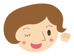 Short bob haircuts woman sticker #2581421