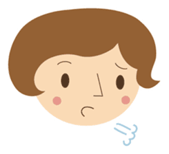 Short bob haircuts woman sticker #2581426