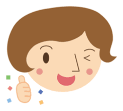 Short bob haircuts woman sticker #2581434