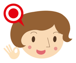 Short bob haircuts woman sticker #2581436