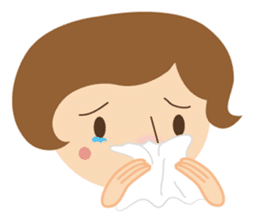 Short bob haircuts woman sticker #2581439