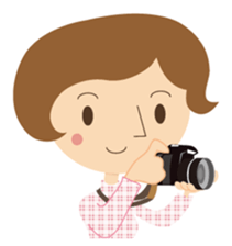 Short bob haircuts woman sticker #2581440