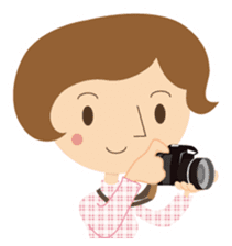 Short bob haircuts woman sticker #2581440