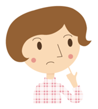 Short bob haircuts woman sticker #2581441