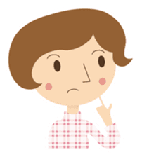 Short bob haircuts woman sticker #2581441