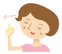 Short bob haircuts woman sticker #2581442