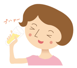 Short bob haircuts woman sticker #2581442