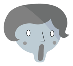 Short bob haircuts woman sticker #2581444