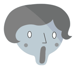 Short bob haircuts woman sticker #2581444