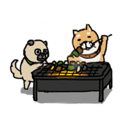 Proper Use Recreation (Shiba&Pug) sticker #2581464