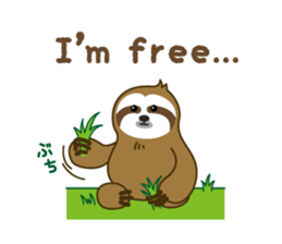 sloth kid's "non" English version sticker #2581808