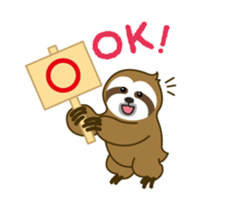 sloth kid's "non" English version sticker #2581809