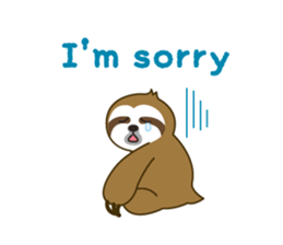 sloth kid's "non" English version sticker #2581814