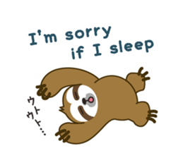 sloth kid's "non" English version sticker #2581815