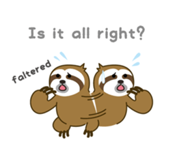 sloth kid's "non" English version sticker #2581819
