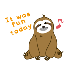 sloth kid's "non" English version sticker #2581820