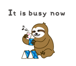 sloth kid's "non" English version sticker #2581821