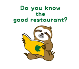 sloth kid's "non" English version sticker #2581822