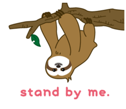 sloth kid's "non" English version sticker #2581823