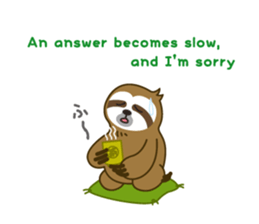 sloth kid's "non" English version sticker #2581826