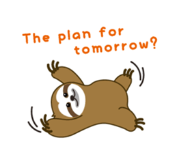 sloth kid's "non" English version sticker #2581827