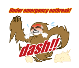 sloth kid's "non" English version sticker #2581829