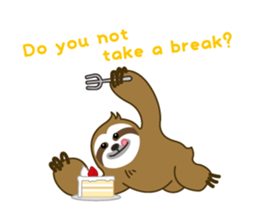 sloth kid's "non" English version sticker #2581833