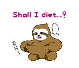 sloth kid's "non" English version sticker #2581834