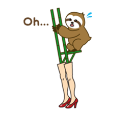 sloth kid's "non" English version sticker #2581836