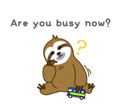 sloth kid's "non" English version sticker #2581837