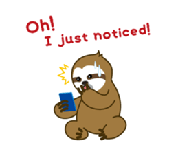 sloth kid's "non" English version sticker #2581838