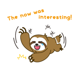 sloth kid's "non" English version sticker #2581839