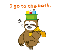 sloth kid's "non" English version sticker #2581841