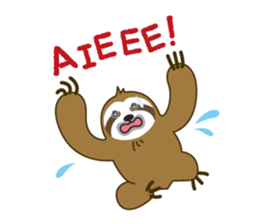 sloth kid's "non" English version sticker #2581842