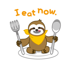 sloth kid's "non" English version sticker #2581843