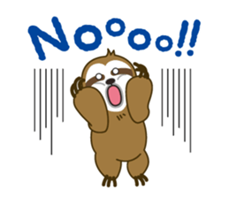 sloth kid's "non" English version sticker #2581844