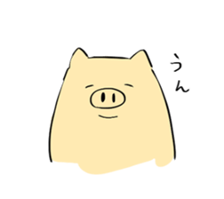 Temochi Butasan sticker #2581930