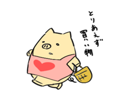 Temochi Butasan sticker #2581948