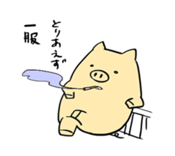 Temochi Butasan sticker #2581953