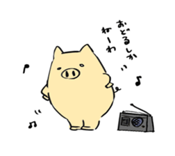 Temochi Butasan sticker #2581955