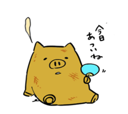 Temochi Butasan sticker #2581958