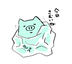 Temochi Butasan sticker #2581959