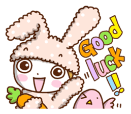 A lovely rabbit. sticker #2583207