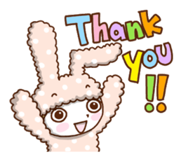 A lovely rabbit. sticker #2583208