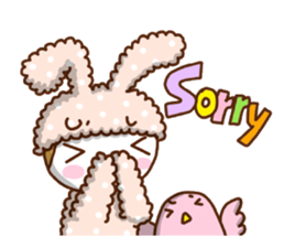 A lovely rabbit. sticker #2583209