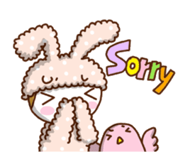 A lovely rabbit. sticker #2583209