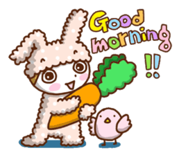 A lovely rabbit. sticker #2583211